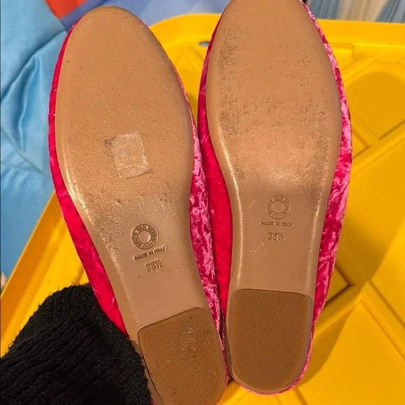 Dries Van Noten Pink Velvet Mules - Picture 6 of 7